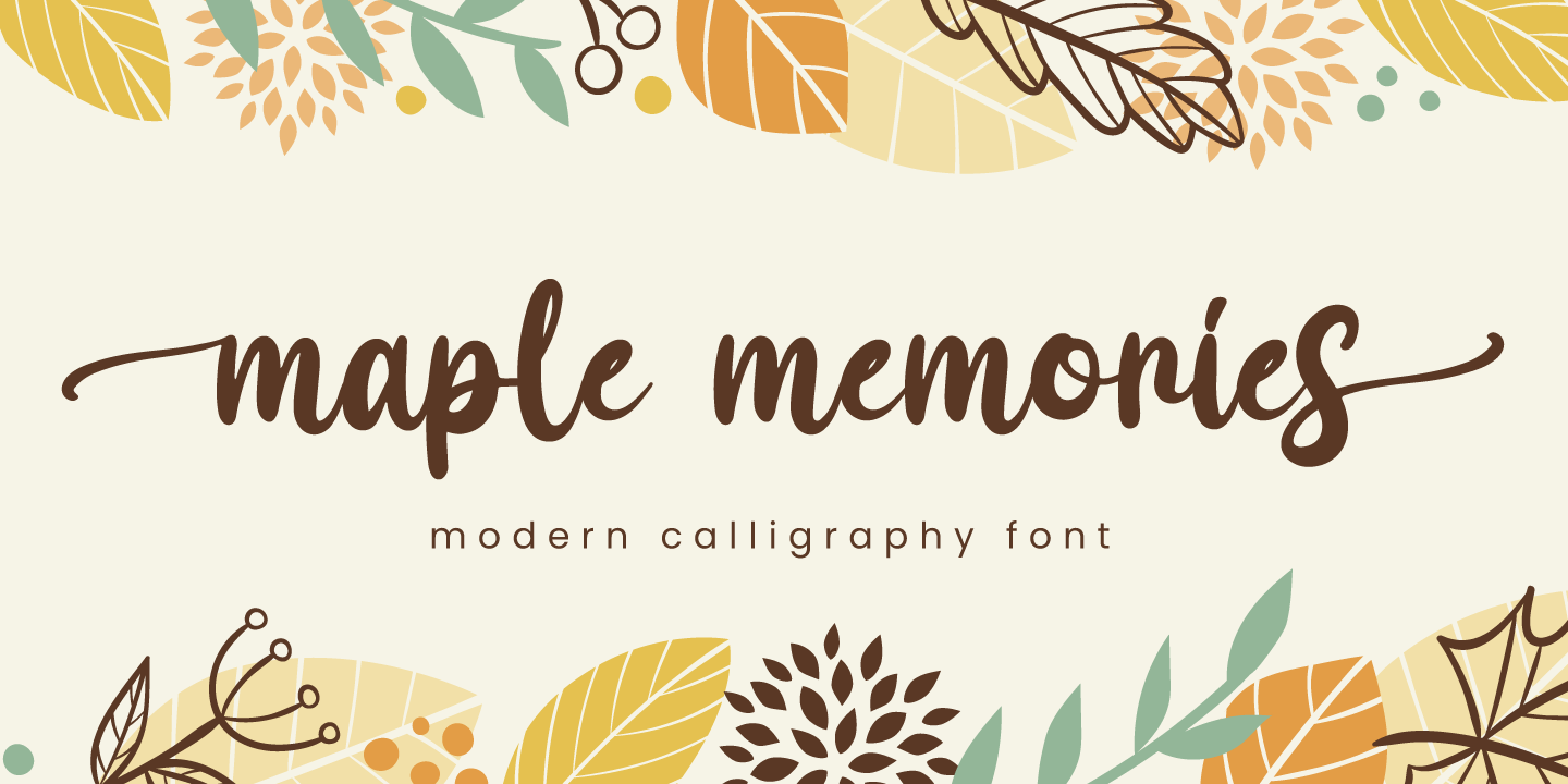 Example font Maple Memories #9